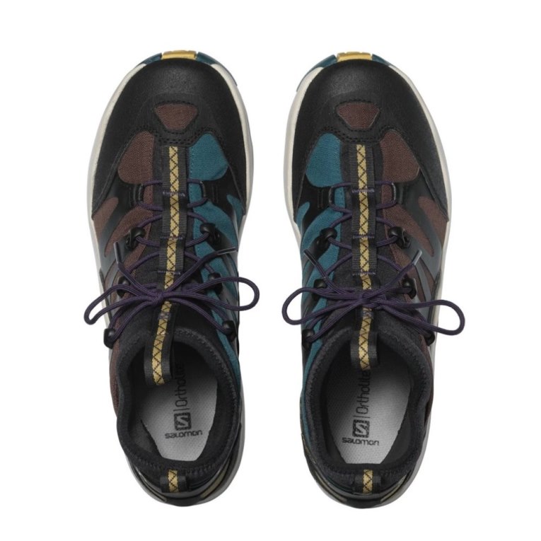 Salomon Xa Pro 1 Mid GTX Women's Sneakers Black / Chocolate / Turquoise | CA 2U85